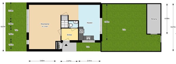 Floorplan - Henk Zonstraat 3, 3056 PR Rotterdam